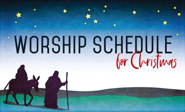 worship schedule for christmas