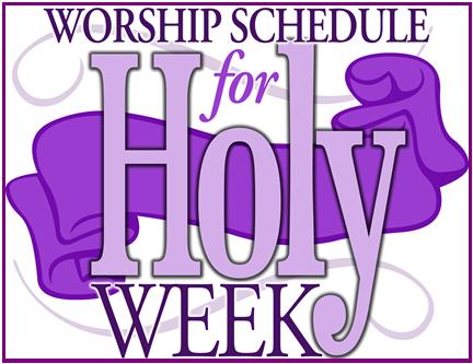 Join us for Holy Week & Easter