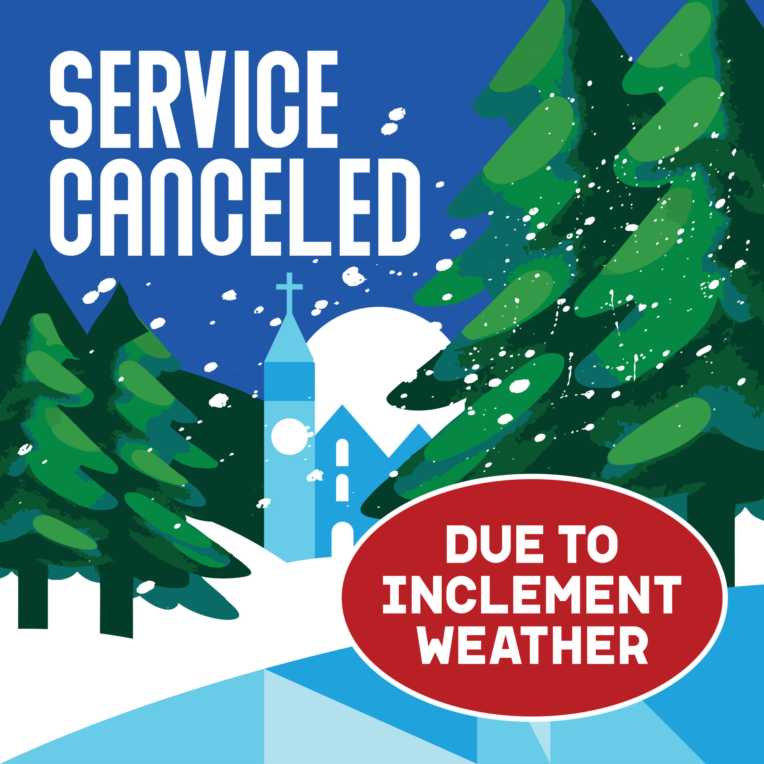 Impending Snowstorm Cancels Mass on Sunday, January 25, 2026